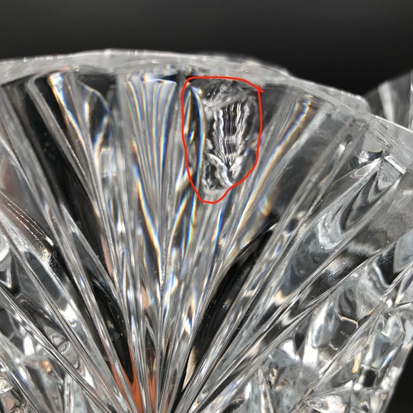 JG Durand Cristal D'Arques 11 3/4" Crystal Vase Vincennes Pattern Made in France - Picture 6 of 12